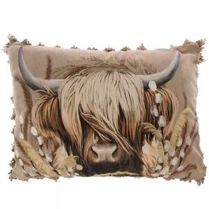Highland Cow Decorative Throw Pillow
